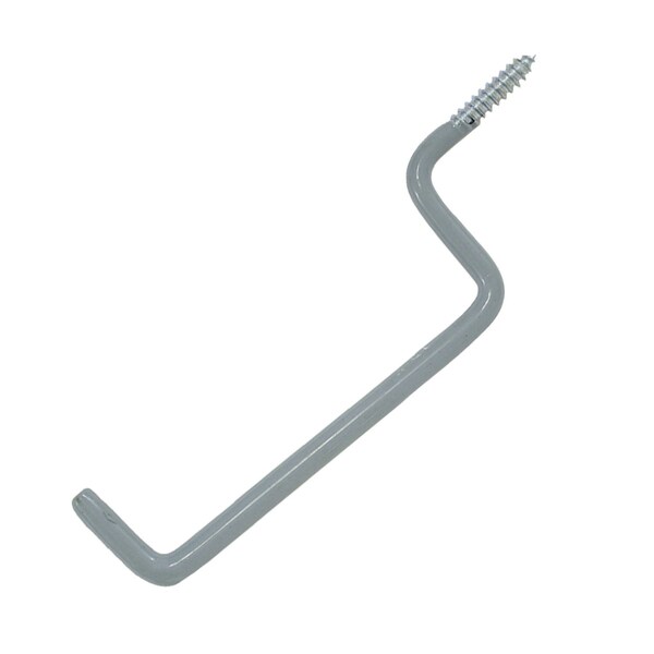 Crawford Crawford 7.66 in. L Vinyl Coated Gray Steel Storage Hook 20 lb. cap. 1 pk SS11-25 - main